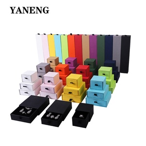 Custom Cardboard Rigid <b>Box</b> Sliding Drawer Embossing UV Coating for Jewelry Necklace <b>Earrings</b> <b>Gift</b> Packaging Sponge Liner - Product Image 2