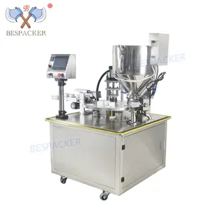 Bespacker Automatic Fully Automatic Rotary Head Heater Hopper Plastic Cup Filling And Sealing Machine
