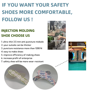أحذية عالية التحمل للرجال والنساء مقاومة للماء لأعمال البناء الصناعي نعل متوسط في الرياضة والنعال المريحة - Product Image 4