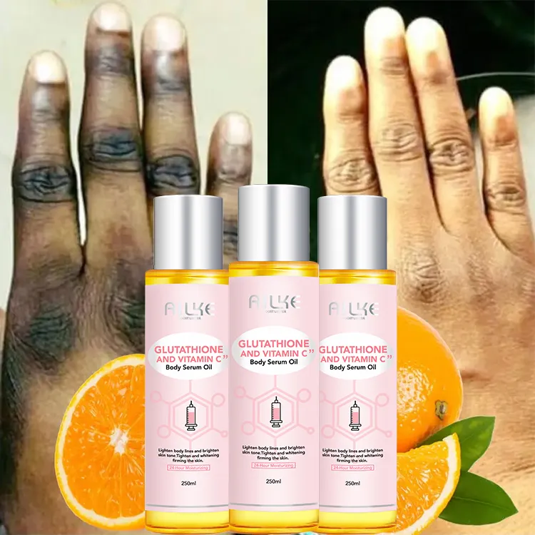 Wholesale Private Label Spa Organic Massage Oil Firming Brightening Body Care Skin Serum Whitening Body Oil