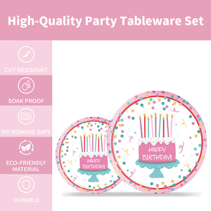 Chúc mừng sinh nhật Nguồn cung cấp bên dùng một lần bộ đồ ăn bên Bộ - Product Image 3
