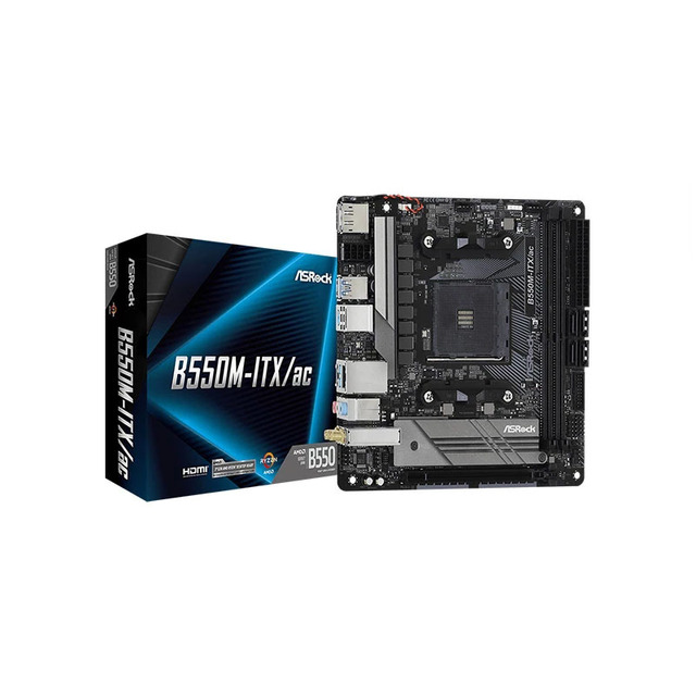 For ASROCK B550M ITX / Ac Mini-ITX AMD B550 DDR4 4733+ (OC)MHz USB3.2 New Max-64G Double Channel Socket AM4 Motherboard