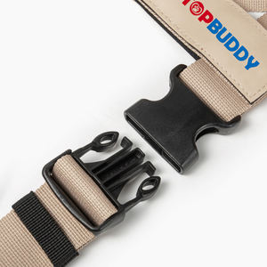 Dapat disesuaikan tali kekang anjing coklat dengan nama dapat disesuaikan rompi lembut bernapas untuk anjing kecil sedang - Product Image 6