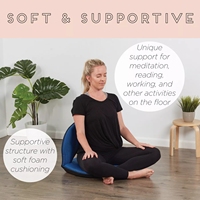Siège pliable compact et portable avec support dorsal réglable pour stade, yoga et sol