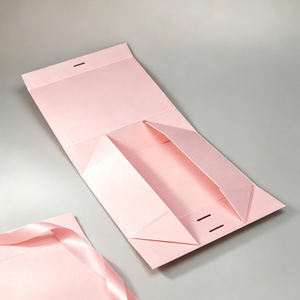 Boîte cadeau pliante de luxe en carton rigide recyclable sur mesure avec couvercle magnétique - Product Image 4