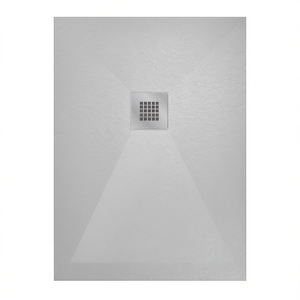 Receveur de douche rectangulaire Bliss Line 80 x 100 cm Blanc 9003 - Product Image 2