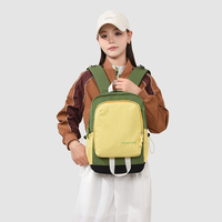 Sac à dos scolaire en nylon bicolore pour étudiants, sac de voyage unisexe pour ordinateur, sac à dos grande capacité
