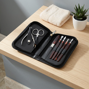 ASAP Professional Stainless Steel Nail <b>Kit</b> 5-in-1 Nail Clipper Portable Classic <b>Manicure</b> Pedicure Set Gift Box for Adult Nails - Product Image 1