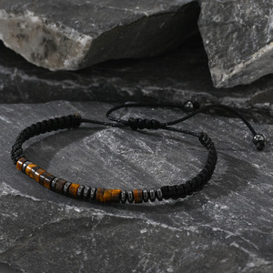 Gelang manik-manik trendi kode Morse untuk gelang tenunan tangan manik kayu tali <span class=keywords><strong>Magnet</strong></span> desain inovatif baru - Product Image 4