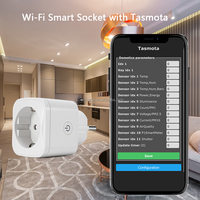 Prise intelligente WiFi Tasmota, prise allemande 16A 220V avec surveillance de la consommation d'énergie, télécommande, programmation horaire, Alexa Home Assistant