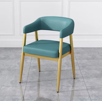 Ensemble de banquettes bleues pour restaurants et cafés, mobilier commercial pour restaurants, ensemble de sièges pour fast-food et cafés