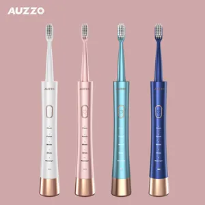 AUZZO USB Wiederauf ladbare leistungs starke Sonic Cleaning Elektrische Zahnbürste Private Label Smart Zahnbürste mit 5 Modi
