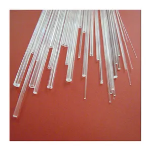 Tubo capillare fibra ottica vetro al quarzo Od0.3 * id0.126mm tubo al quarzo trasparente tubo doppio senza ozono 10-2500mm 1100 gradi 2.0mm