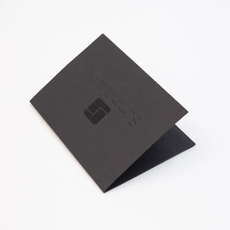 MOQ صغير UV طباعة شعار مخصص بطاقات هدايا بالهدية على شكل مغلف ورقي