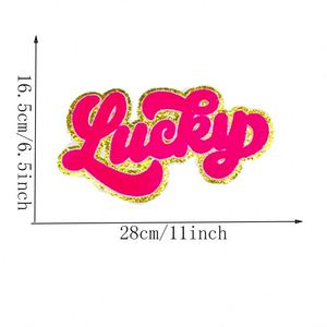 Nuevo Parche Termoadhesivo Grande y Colorido de Chenilla Bordada con Purpurina de San Patricio para Camisetas y Sudaderas - Product Image 2