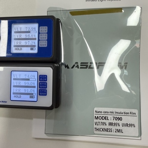 ฟิล์มติดหน้าต่าง IR7090ฉนวนกันความร้อนอัตโนมัติ, ฟิล์มติดกระจกกันความร้อน IR 95กันรังสียูวีติดหน้าต่างฟิล์มกรองแสงนาโน - Product Image 6