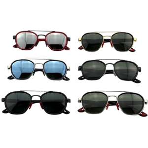 Gafas de Sol de Moda al por Mayor Personalizadas para Mujer, Gafas de Sol de Conducción con Diseño Italiano, Gafas de Sol de Lujo de Metal para Hombre de Alta Calidad - Product Image 6