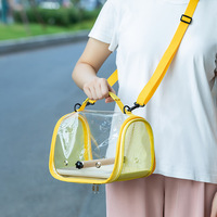 Sac de transport pour oiseaux, cage portable en plastique anti-évasion pour perroquets, pigeons, lézards, petits oiseaux, hamsters, calops