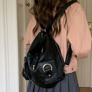 Bolso tote de cuero sintético blanco con bolsillo con cremallera, resistente al agua, para el día a día, para mujer - Product Image 3