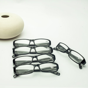 Lunettes de lecture avec monture en résine noire, verres transparents, unisexe, pour les personnes âgées en voyage, hiver 2023, origine Jinhua - Product Image 3