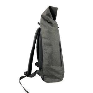 Custom Oem Factory Custom High Quality High End Fashion Pu Leather Roll Top <b>Backpack</b> Travel <b>Laptop</b> <b>Backpack</b> - Product Image 3