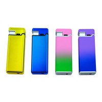 Nouveau Briquet Électronique en Plastique au Design Européen Moderne 2026, Prix Usine OEM, à Gaz Butane, Coupe-Vent, Rechargeable pour Cigarettes