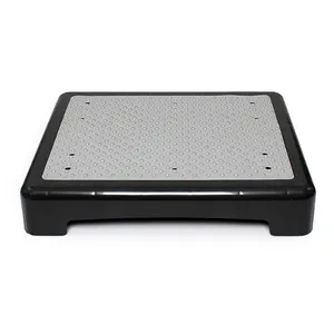 Hot sale lightweight black non slip plastic foot step stool for elderly kids