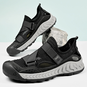 2025 nouvelles chaussures en maille à coupe basse pour hommes respirantes pour fermeture Velcro pratique anti-dérapant anti-dérapant résistant à la flexion pour <span class=keywords><strong>Wal</strong></span> lent - Product Image 5