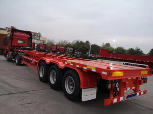 Semi-remorque châssis porte-conteneurs léger 40 pieds 20 pieds, faible consommation de carburant, transport économique - Product Image 1