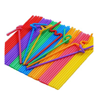 Pailles à boire jetables biodégradables écologiques en PLA, marque JIAYAN, modèle JY1541, longueur 210 mm, pour usage festif