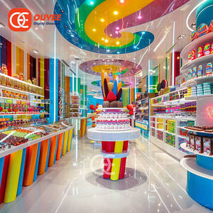 Новое украшение, современный сладкий прилавок, киоск, конфетный дисплей, светодиодный светильник, конфетный магазин - Product Image 6