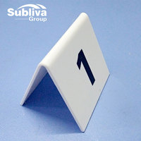 Numéro de table en plastique