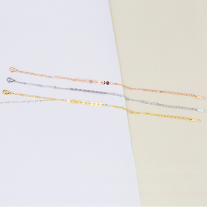 Elegante de moda de las <span class=keywords><strong>mujeres</strong></span> pulsera de la joyería de cadena de arenado disco encantos pulsera - Product Image 3