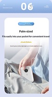 Mini batterie externe compacte en PVC certifiée 3C, 10000 mAh, charge rapide 22,5 W avec câble, compatible iPhone 17, idéale pour les voyages en avion