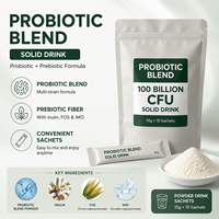 Mélange de probiotiques en poudre pour boisson solide |   Formule probiotique et prébiotique avec Inuline FOS IMO |   Sachets de 10g