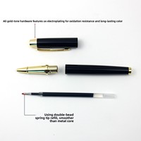 Offre Spéciale : Coffret Cadeau de Luxe en Métal – Stylos Publicitaires à Pointe Bille avec Recharges, Personnalisables par Gravure Laser ou Impression