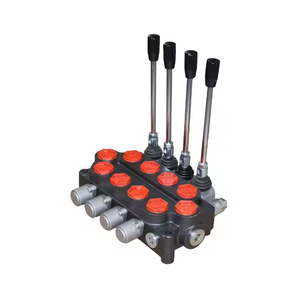 Válvula de control hidráulico de 3 carretes, válvula de operación de palanca de mando hidráulica para excavadora, control hidráulico de 1/2" - Product Image 5