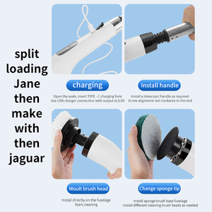 DEIPURA New Trends Home Multi Telescopic Electric Manual Eco-Friendly Lightweight Cordless Handheld Cleaner Brush for Household - Product Image 5