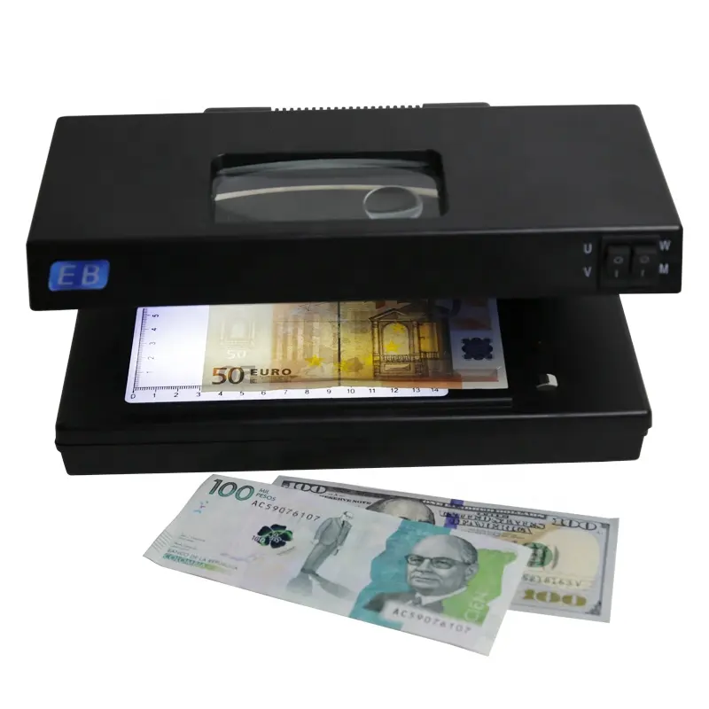 DC-106 EB ha condotto i rilevatori di banconote con carta moneta con UV MG contatore di fatture portatili macchina rilevatore di denaro falso