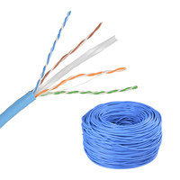 Câble réseau rond en PVC Gigabit haute vitesse, transmission stable, noyau en cuivre pur, câble réseau vidéo et téléphonique