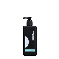 Bouteille de shampooing de pompe en plastique d'épaule plate noire d'approvisionnement d'usine bouteille de shampooing de lotion de 300ml