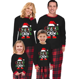 Pyjamas Maison Respirants Famille Noël Automne/Hiver Motif Dessin Animé pour Familles de Trois ou Quatre – ODM/OEM - Product Image 1