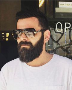2019 Custom Glasses Black square Frame Oversized <b>Sunglasses</b> Semi Rimless <b>Sunglasses</b> - Product Image 1