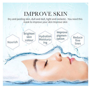 Masker lembaran pencerah lidah buaya buah Korea, masker pelembap Perawatan Wajah untuk semua jenis kulit kustom OEM/ODM - Product Image 6