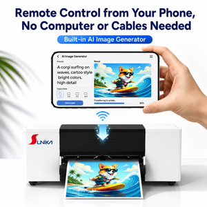 Imprimante DTF Sunika AI : Utilisation ultra-simpe, connexion <span class=keywords><strong>QR</strong></span> sans PC, tête d'encre blanche automatique, nettoyage automatique de la tête, découpeuse pour amateurs et professionnels - Product Image 5