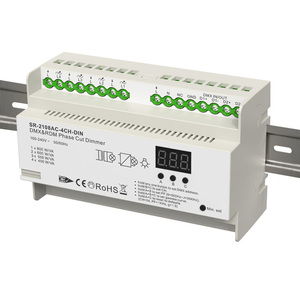 Gradateur LED Triac AC 4 canaux sur rail <span class=keywords><strong>DIN</strong></span> SR-2108AC-4CH-<span class=keywords><strong>DIN</strong></span> - Product Image 3
