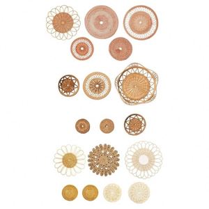Décorations murales rondes tissées Boho décoration miroir macramé pour salle à manger décor rustique <span class=keywords><strong>cuisine</strong></span> maison à la mode Article - Product Image 1