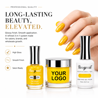 NEWNAIL 3in1 Vegan Non-Toxic Hema-Free Long-Lasting LED-Cured UV Gel Acrylic Dip Powder DIY Designer Nail Polish