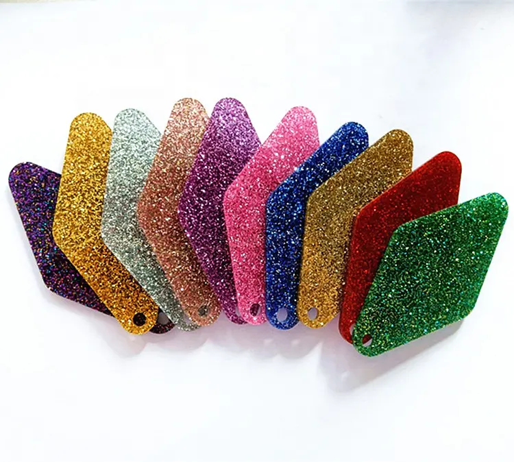 High Quality 3mm PMMA Cast Acrylic Sheet Glitter Acrylic Sheets For Laser Cutting