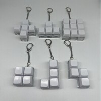 Mainan Tombol Plastik Terlaris untuk 49 Gantungan Kunci, Pereda Stres, Mainan Tombol Tekan Kreatif, Liontin Keyboard Nirkabel, Dekorasi Meja